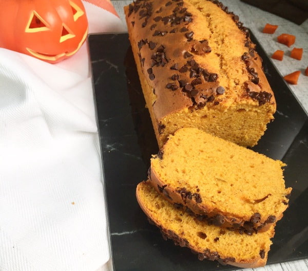 Ricette di Novembre:Plum cake alla zucca con gocce di cioccolato senza glutine