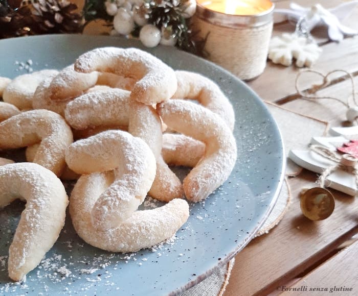 Biscotti Vanillekipferl senza glutine