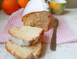 Plumcake all'arancia con farina di riso