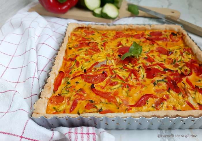 Quiche-alle-verdure-senza-glutine- torta salata senza glutine