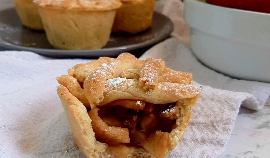 Mini apple pie-crostatine di mele senza glutine